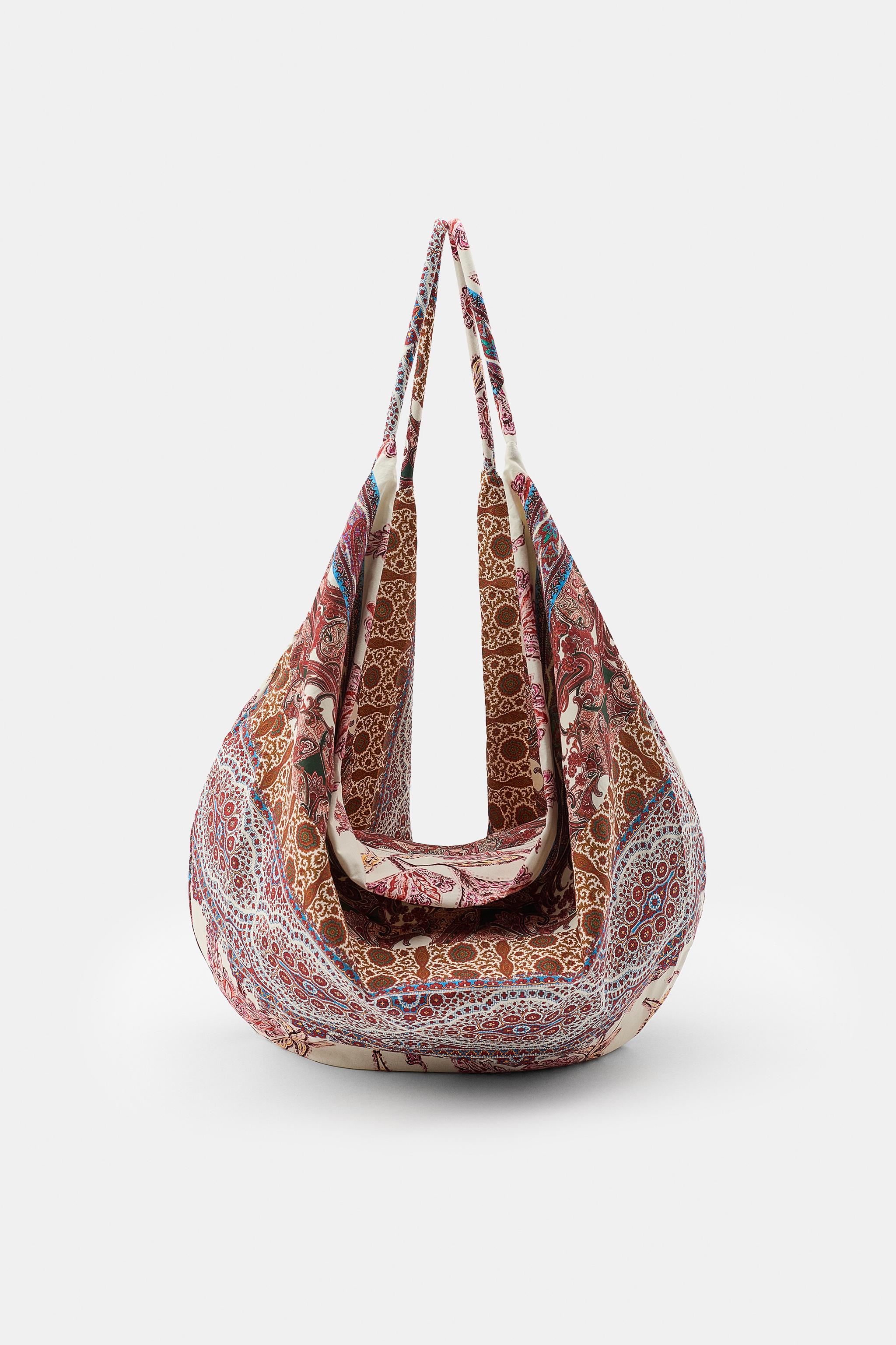 PATCHWORK PRINT COTTON BAG